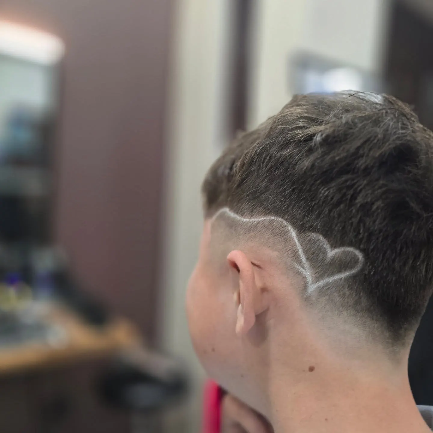 Coupe motif cœur rasé BZH Barber Hennebont